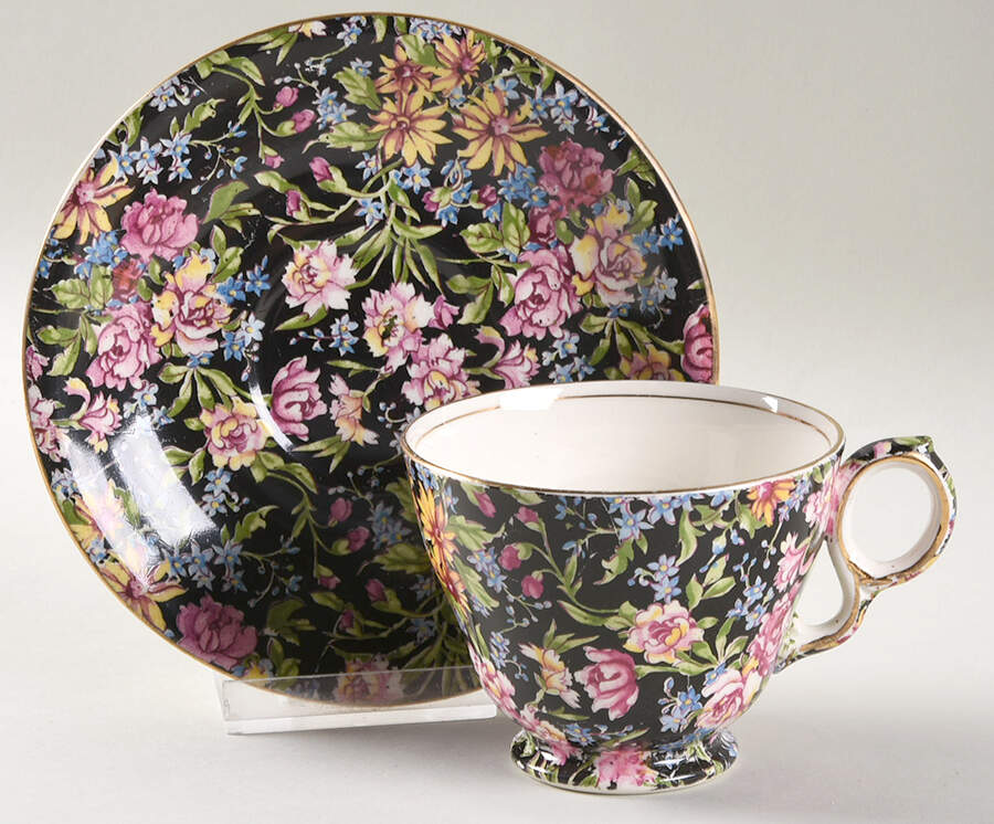 Nantwich Footed Cup & Saucer Set by Royal Winton-1