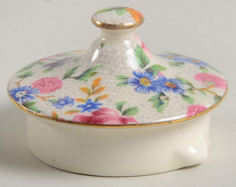 Old Cottage Chintz (Pre 1960, Cream) Lid for Individual Teapot by Royal Winton-1