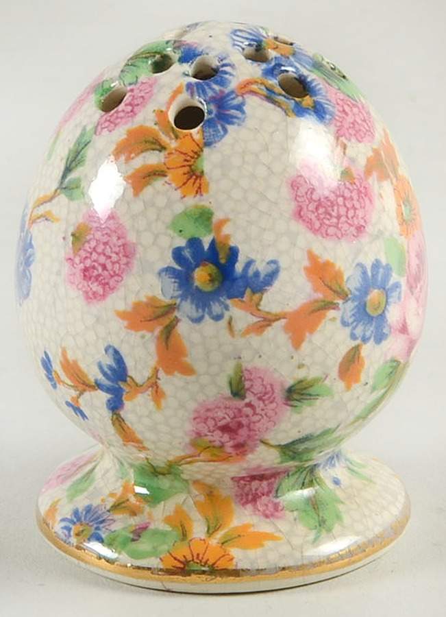Old Cottage Chintz (Pre 1960, Cream) Pepper Shaker by Royal Winton-1