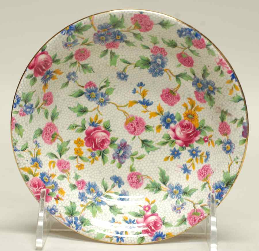 Old Cottage Chintz (Pre 1960, Cream) Fruit/Dessert (Sauce) Bowl by Royal Winton-1