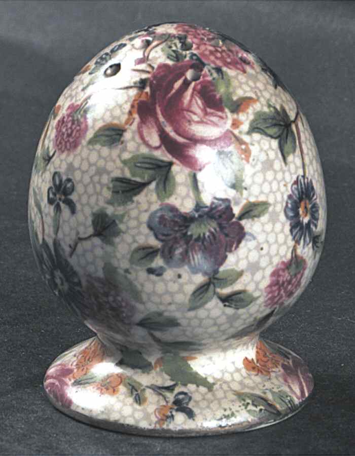 Old Cottage Chintz (Pre 1960, Cream) Salt Shaker by Royal Winton-1