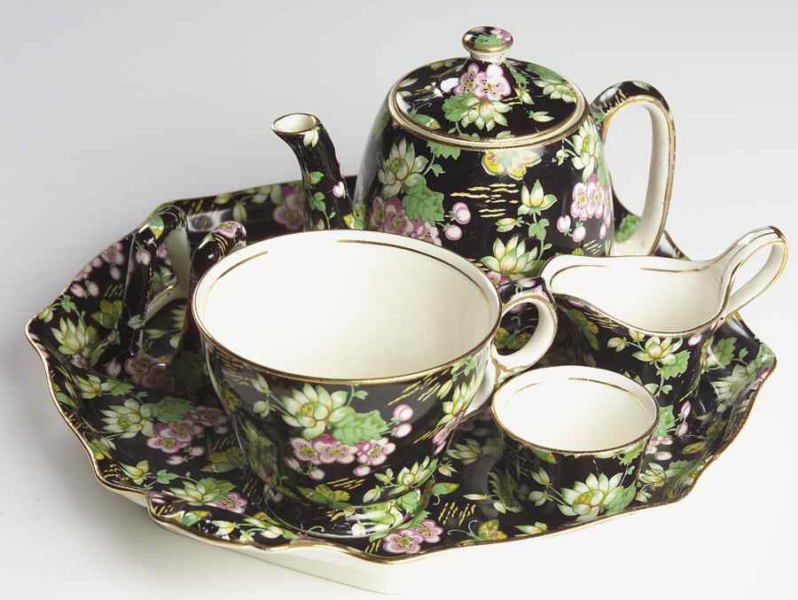 Orient 6-Piece Breakfast Set (Footed Cup) by Royal Winton-1