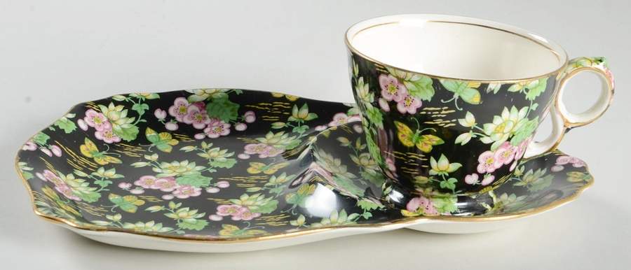 Orient Dessert Plate & Cup Set by Royal Winton-1