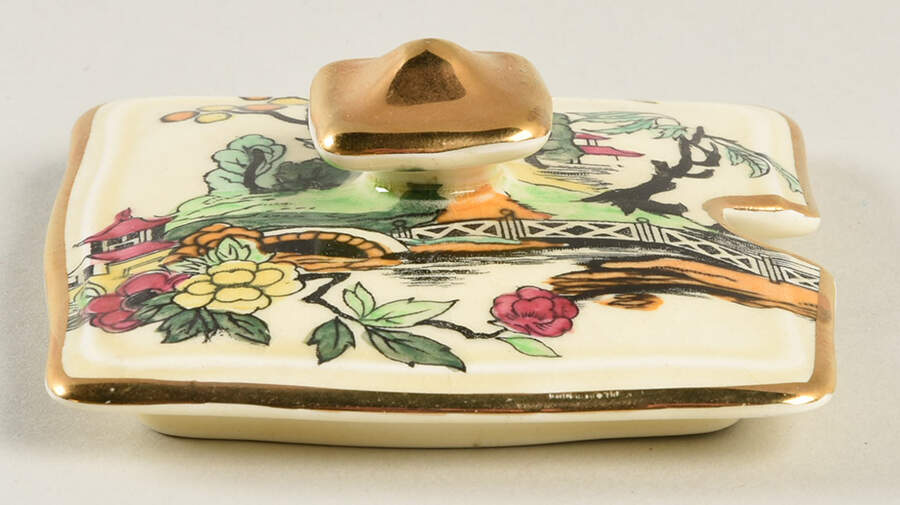 Pekin Cream Lid for Jam/Jelly by Royal Winton-1