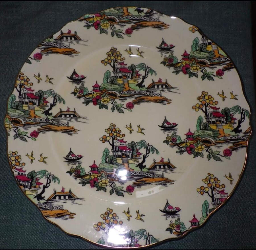 Pekin Cream Dinner Plate by Royal Winton-1
