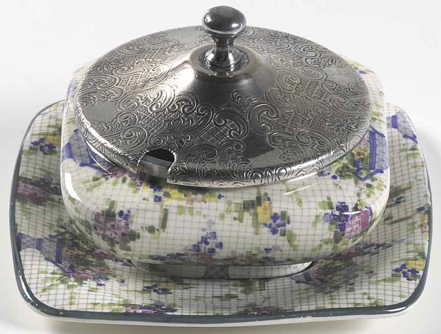 Pelham Jam/Jelly & Metal Lid w/Underplate by Royal Winton-1