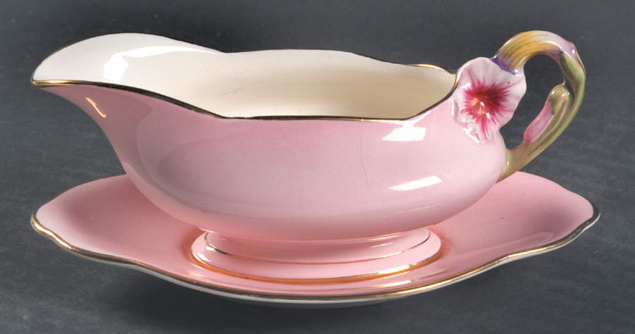 Petunia Mint Boat & Stand by Royal Winton-1