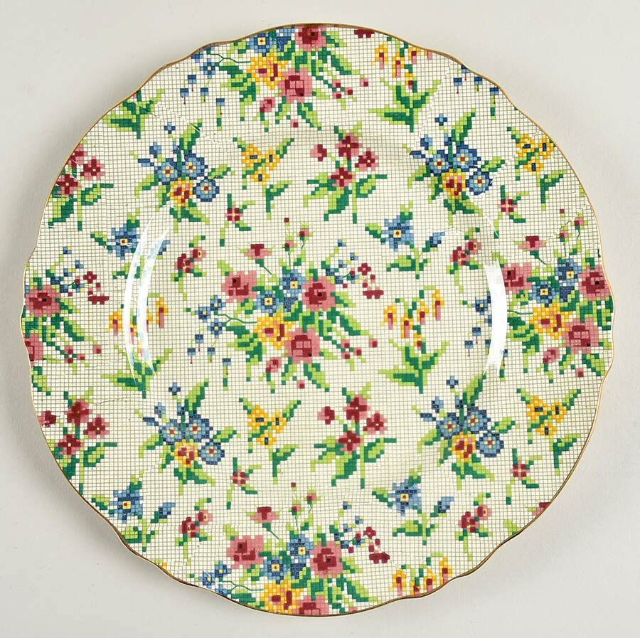 Queen Anne Dinner Plate by Royal Winton-1