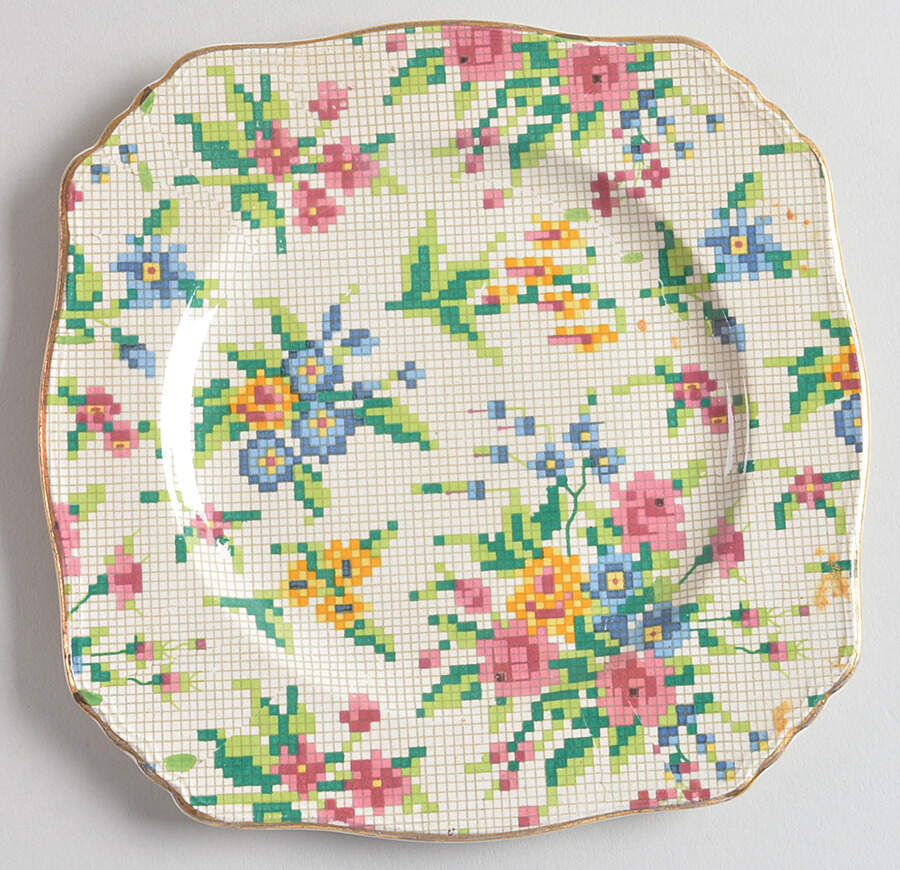 Queen Anne Square Bread & Butter Plate by Royal Winton-1