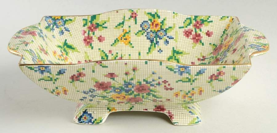 Queen Anne 9" Rectangular Vegetable Bowl by Royal Winton-1