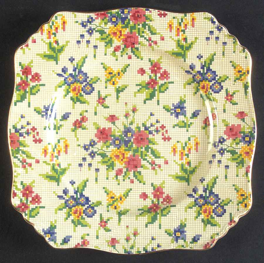 Queen Anne Square Luncheon Plate by Royal Winton-1