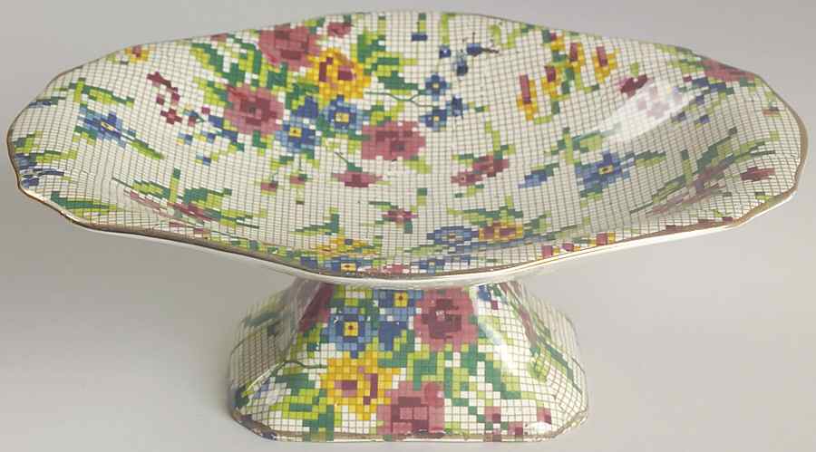 Queen Anne Oval Compote (Height X Length) by Royal Winton-1