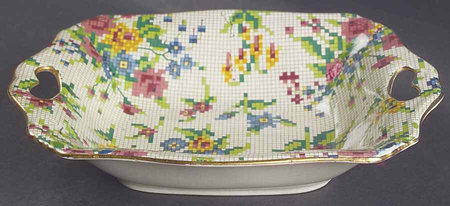 Queen Anne 6" Square Nut Dish by Royal Winton-1