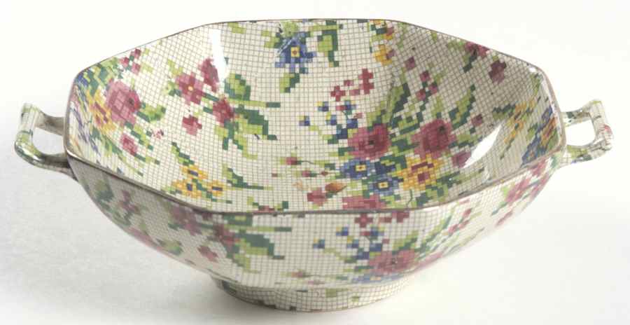 Queen Anne 6" Octagonal Handled Bowl by Royal Winton-1