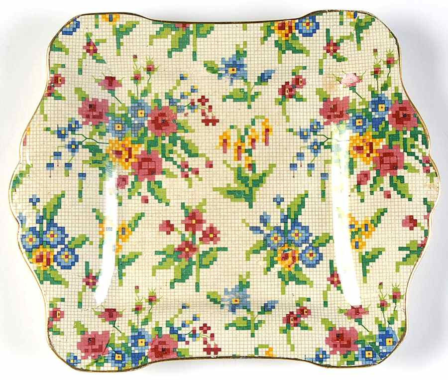 Queen Anne 8" Square Tray by Royal Winton-1