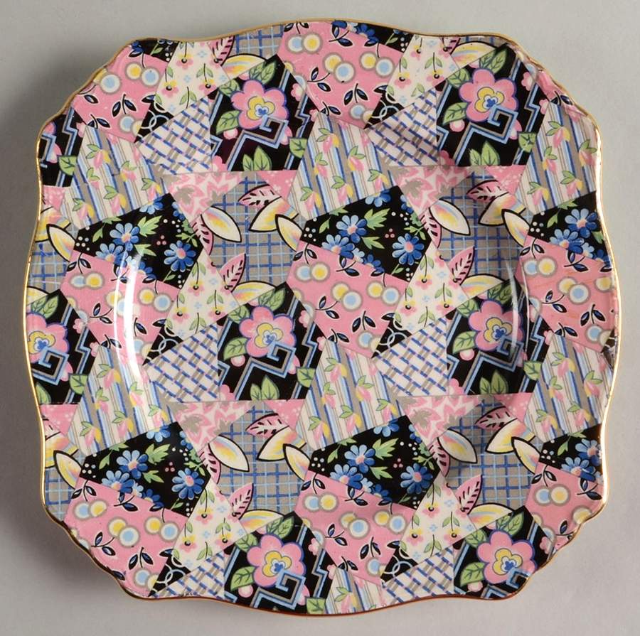 Quilt Square Salad Plate by Royal Winton-1