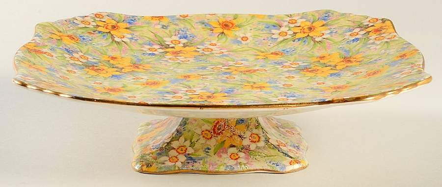 Richmond (Older) Footed Cake Plate by Royal Winton-1