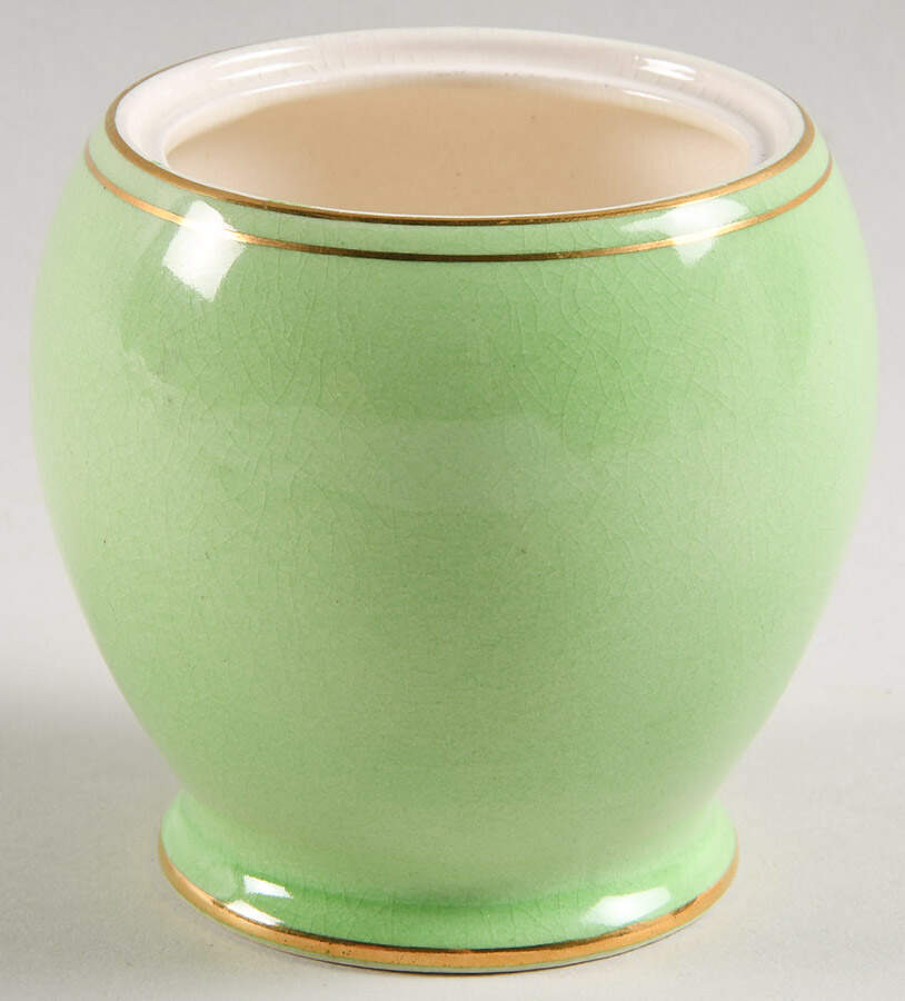 Rosebud Green (Green Background) Sugar Bowl No Lid by Royal Winton-1