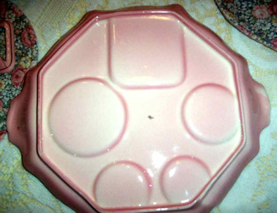 Rosebud Pink (Pink Background) 6-Piece Breakfast Set, Tray Only by Royal Winton-1