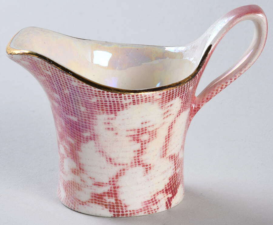 Brocade Cranberry (Iridescent) Eaton Individual Breakfast Set Creamer by Royal Winton-1