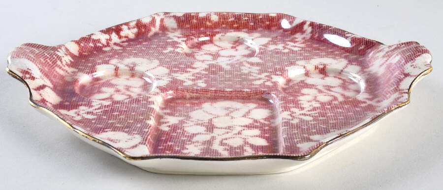 Brocade Cranberry (Iridescent) 5-Piece Breakfast Set, Tray Only by Royal Winton-1