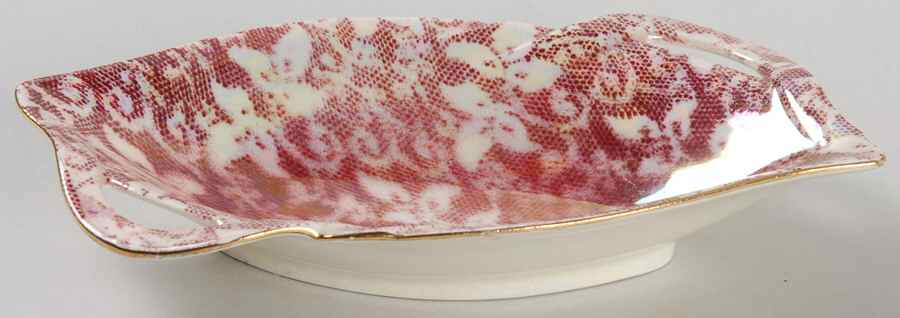 Brocade Cranberry (Iridescent) Sweet Meat Dish by Royal Winton-1