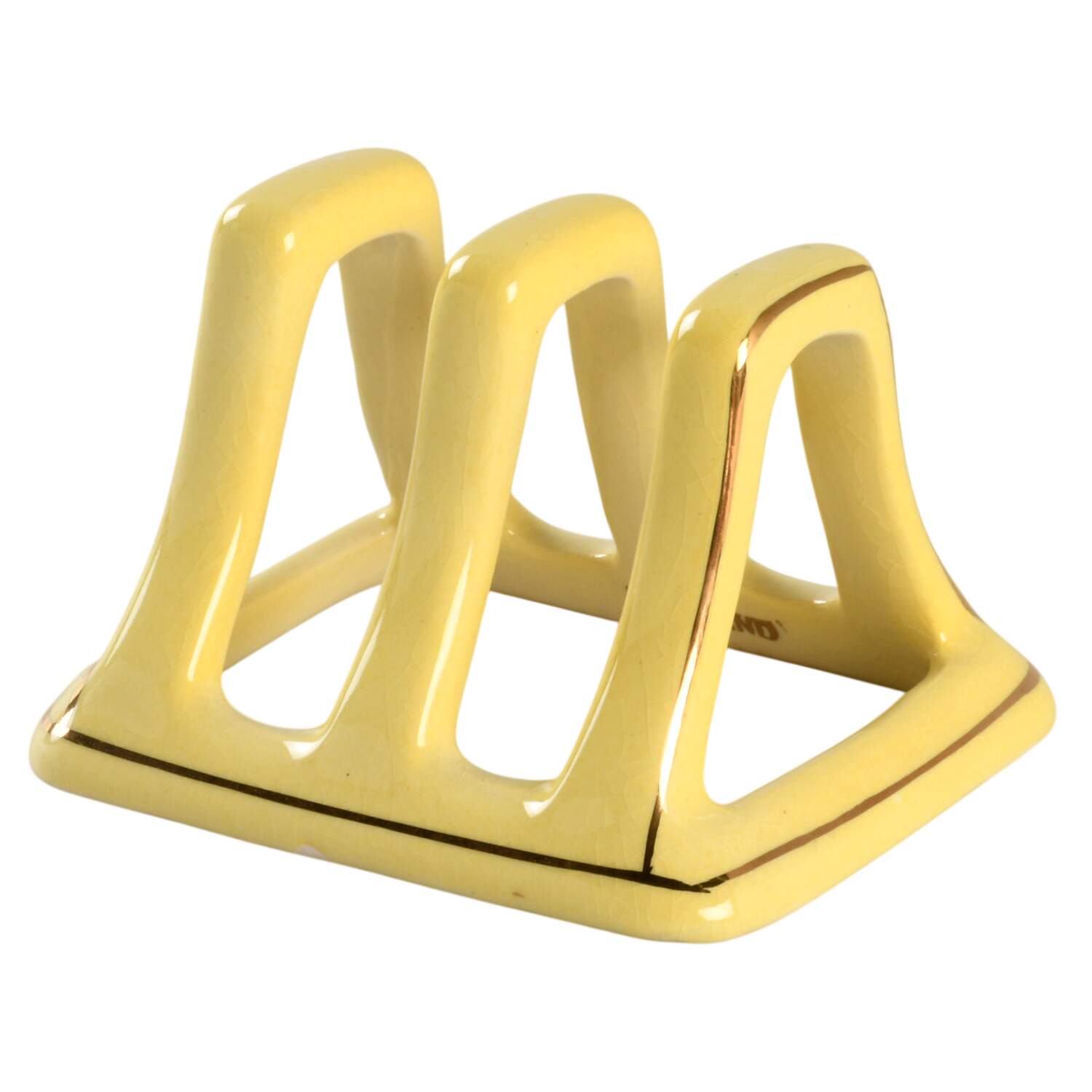 Rosebud Yellow (Yellow Background) Breakfast Set, 2-Slice Toast Rack Only by Royal Winton-1