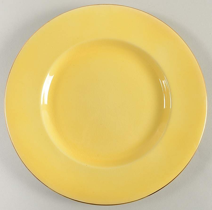 Rosebud Yellow (Yellow Background) Dinner Plate by Royal Winton-1