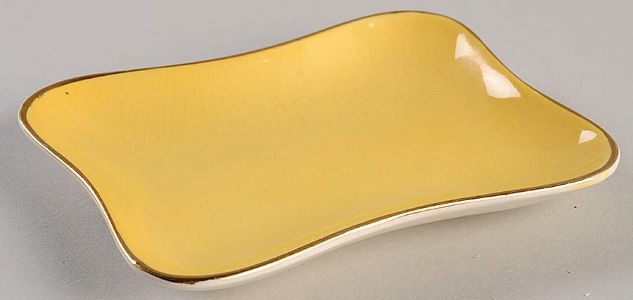 Rosebud Yellow (Yellow Background) Pin Tray by Royal Winton-1