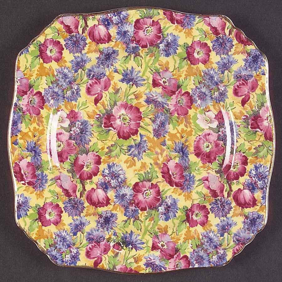 Royalty (Older) Square Bread & Butter Plate by Royal Winton-1
