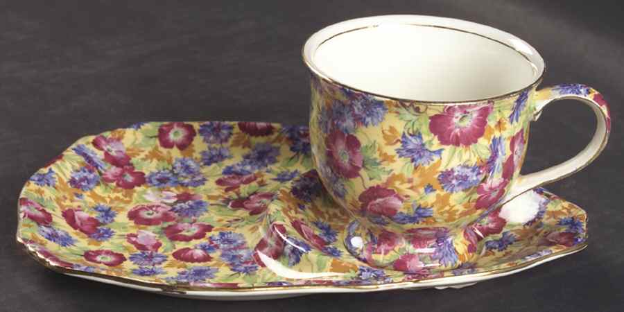 Royalty (Older) Dessert Plate & Cup Set by Royal Winton-1