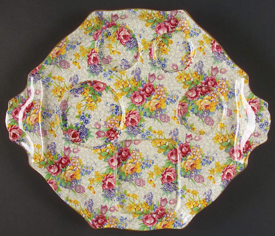 Spring (Rose Floral Chintz) 6-Piece Breakfast Set, Tray Only by Royal Winton-1