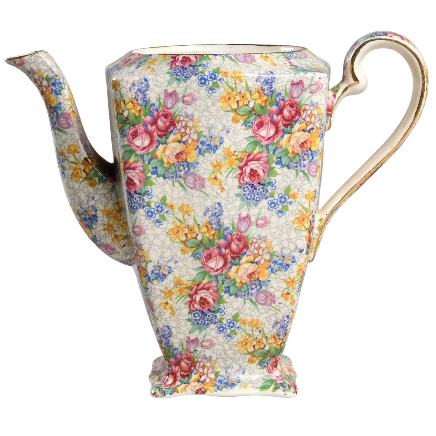 Spring (Rose Floral Chintz) Ascot Coffee Pot No Lid by Royal Winton-1