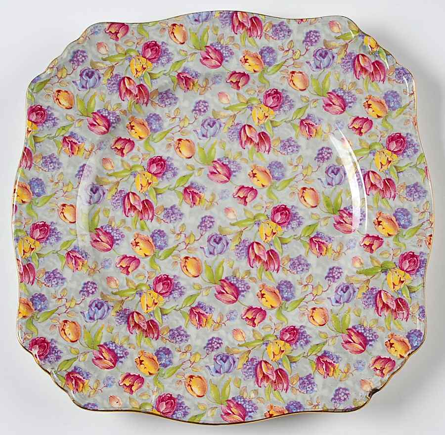 Stratford (Older) Square Dinner Plate by Royal Winton-1