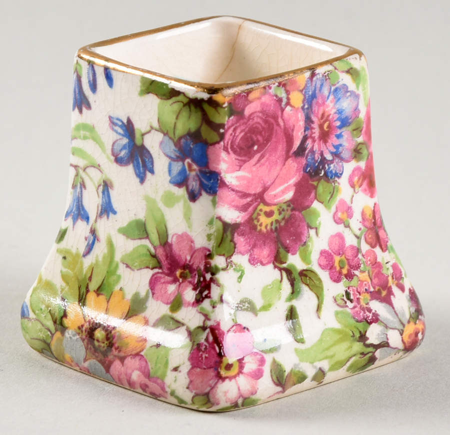 Summertime (Earthenware, Circa 1995) Mustard Jar No Lid by Royal Winton-1