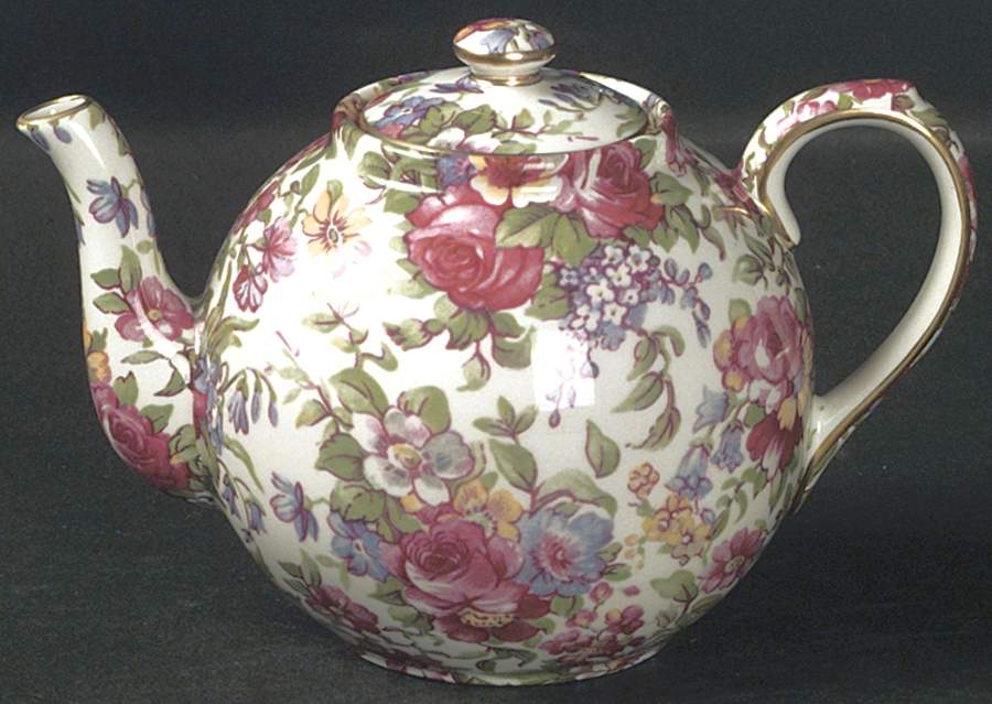 Summertime (Earthenware, Circa 1995) Individual Teapot & Lid by Royal Winton-1