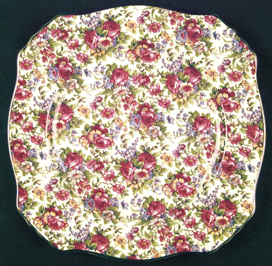Summertime (Earthenware, Circa 1995) Dinner Plate by Royal Winton-1