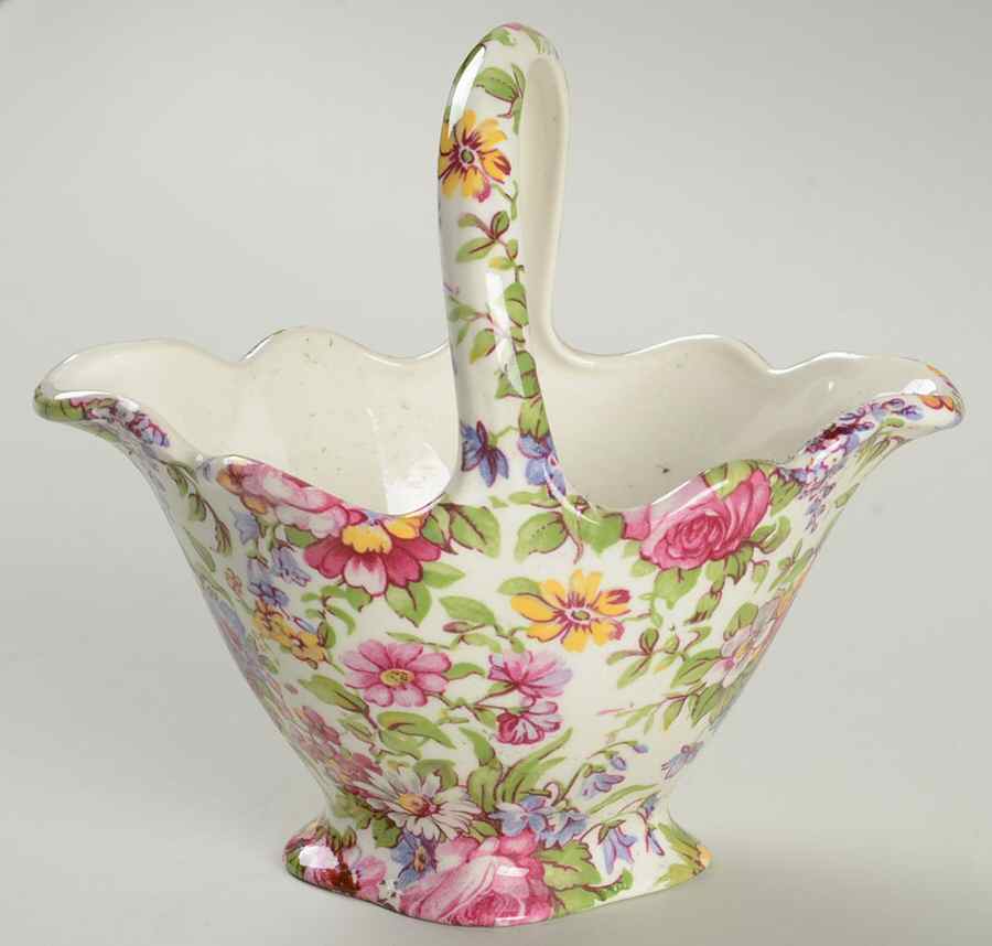 Summertime (Earthenware, Circa 1995) Small Basket by Royal Winton-1