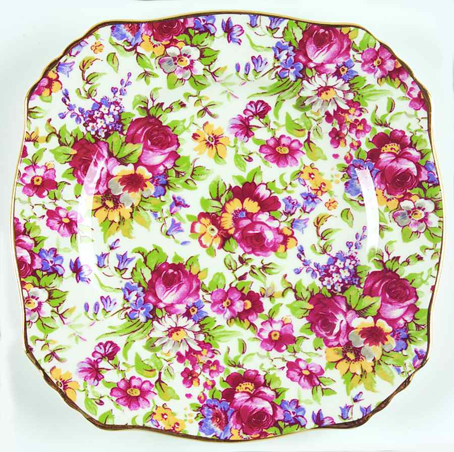 Summertime (Earthenware, Circa 1995) Bread & Butter Plate by Royal Winton-1