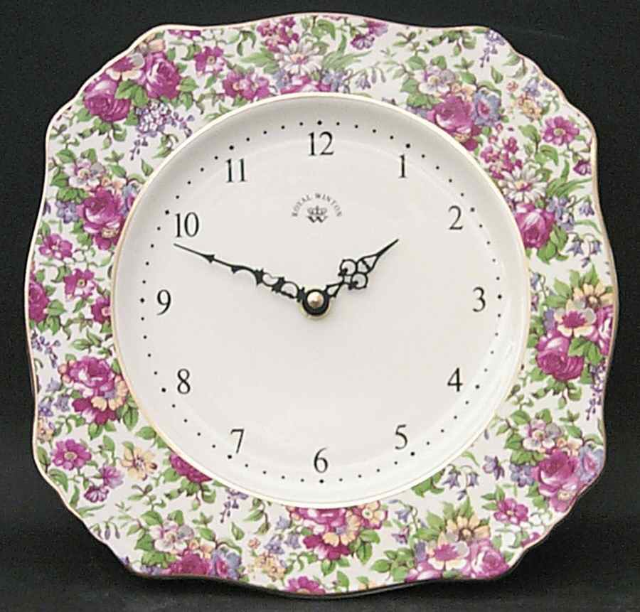 Summertime (Earthenware, Circa 1995) Hanging Wall Clock by Royal Winton-1