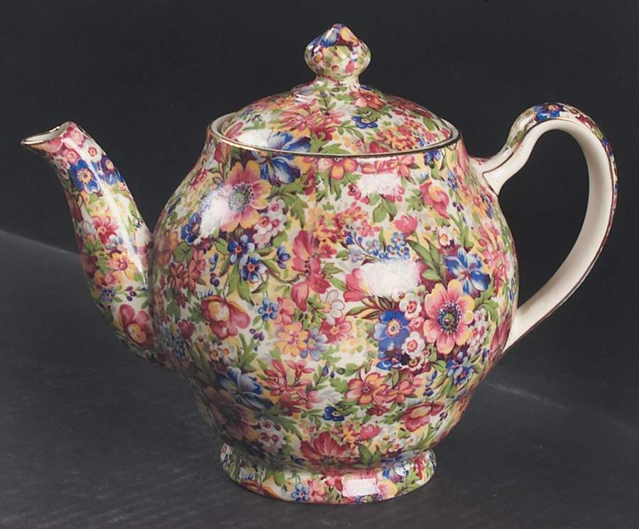 Sunshine Unknown Shape #1 Teapot & Lid by Royal Winton-1