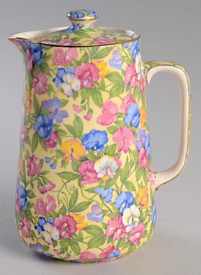 Sweet Pea Hot Water Jug & Lid by Royal Winton-1