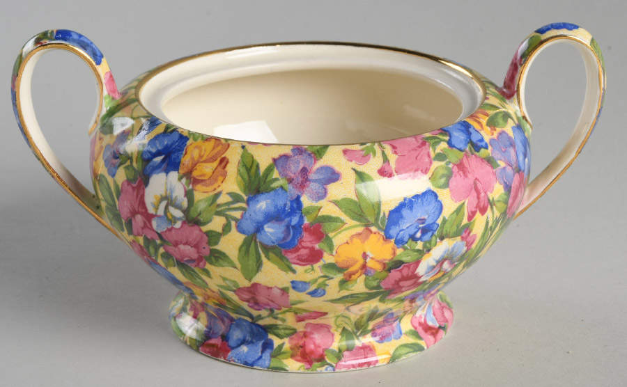 Sweet Pea Albans Sugar Bowl No Lid by Royal Winton-1