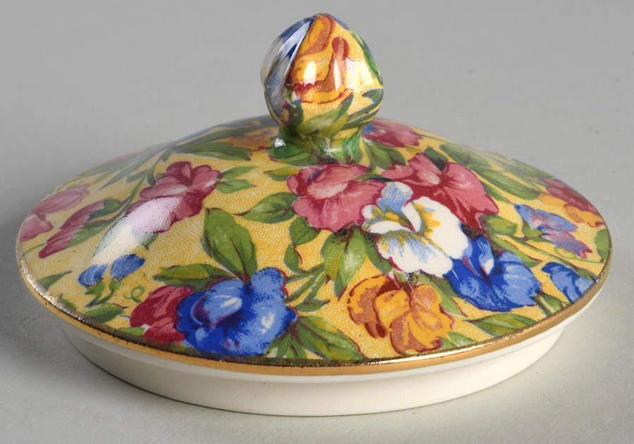 Sweet Pea Lid for Albans Sugar Bowl by Royal Winton-1