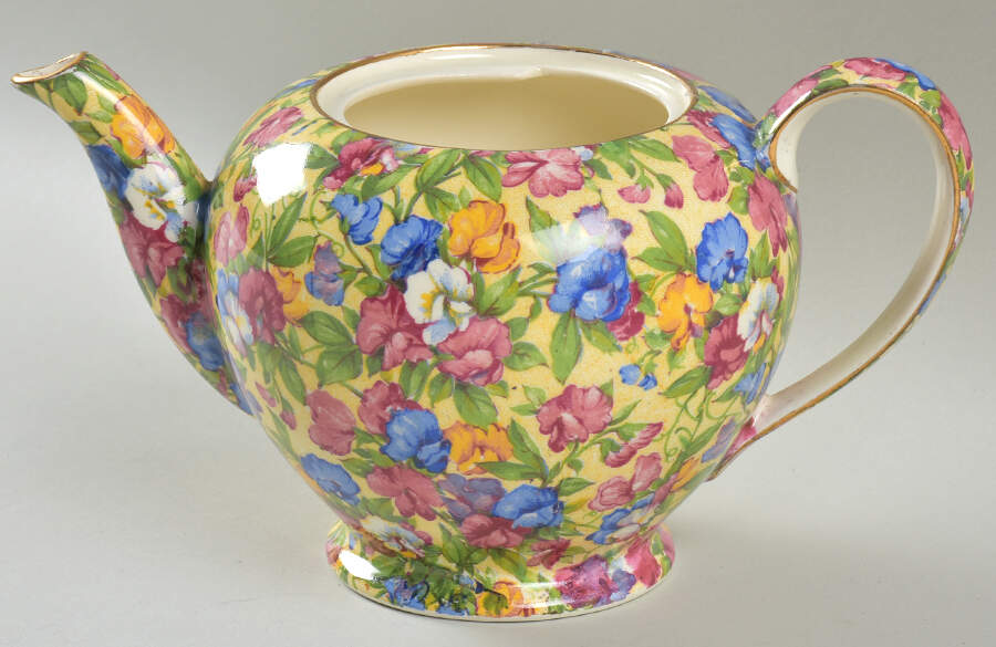 Sweet Pea Albans Teapot No Lid by Royal Winton-1