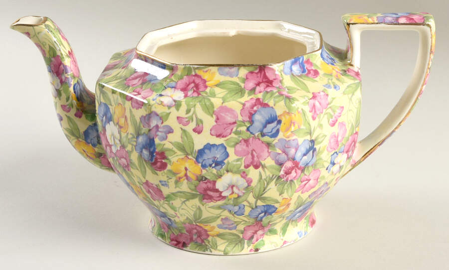 Sweet Pea Ajax Teapot No Lid by Royal Winton-1