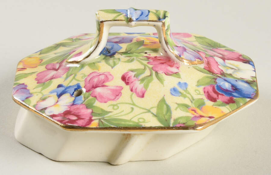 Sweet Pea Lid for Ajax Teapot by Royal Winton-1