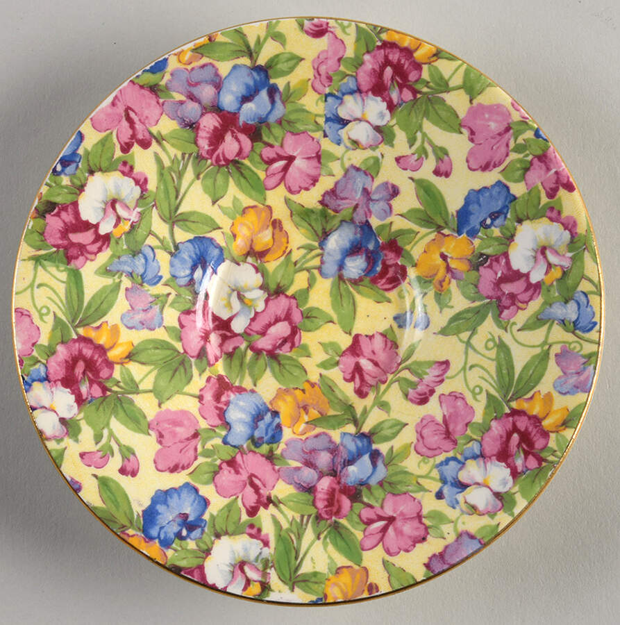 Sweet Pea Saucer for Flat Cup by Royal Winton-1