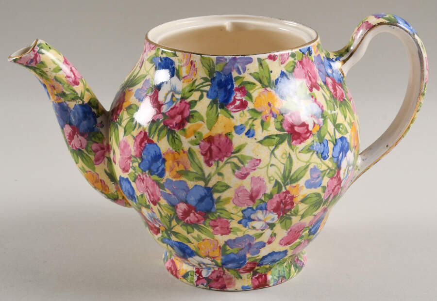 Sweet Pea Unknown Shape #1 Teapot No Lid by Royal Winton-1