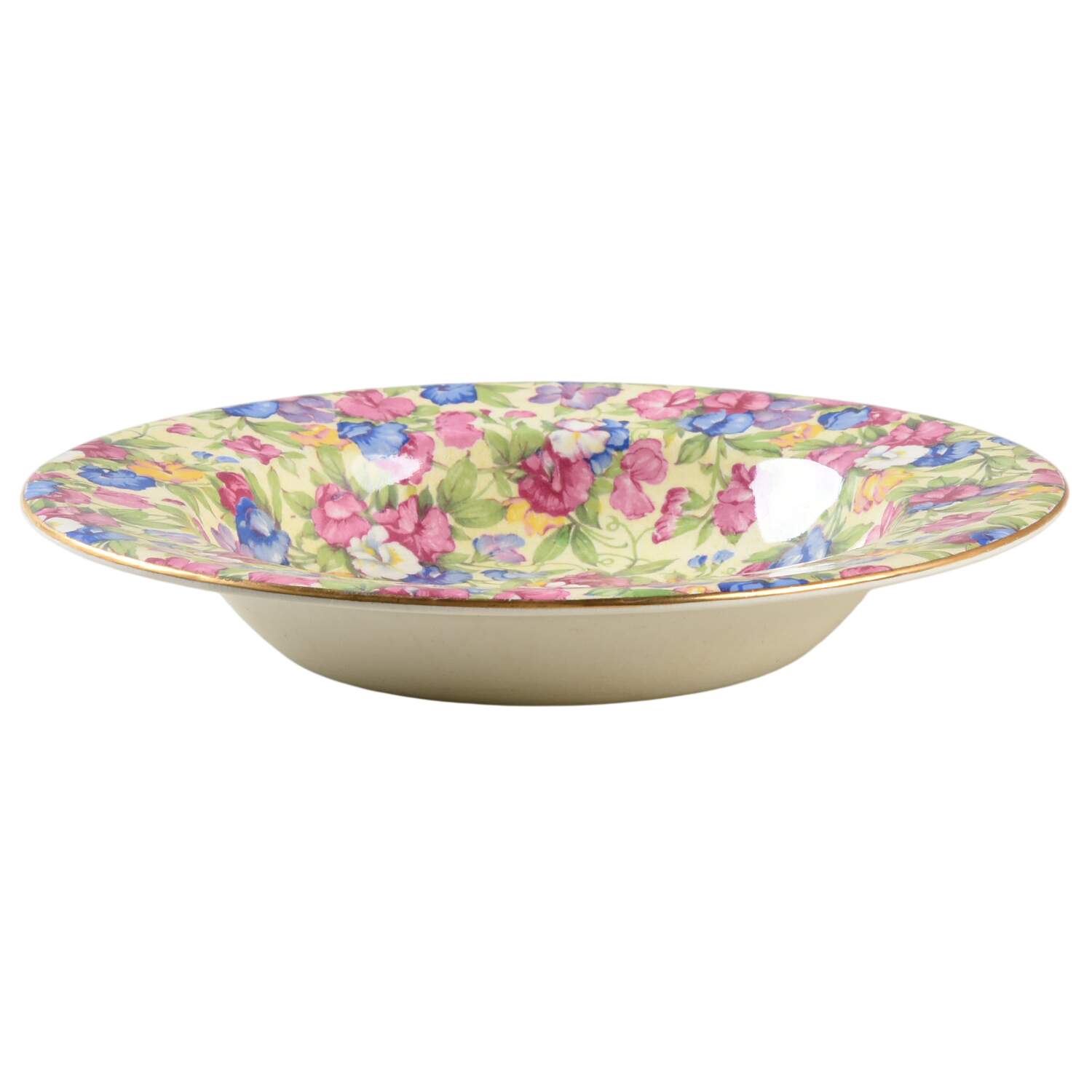 Sweet Pea Rim Soup Bowl by Royal Winton-1